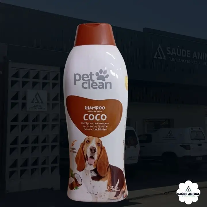 Shampoo Pet Clean Coco 700ml Hidratante - Clínica Saúde Animal